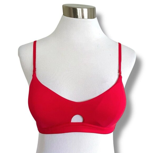 Neiwai 32A Bra Ruby Red Pure Comfort Soft Modal Triangle Wireless Multiway Strap - Picture 5 of 8